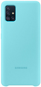 Silicone Cover для Samsung A51 (голубой)